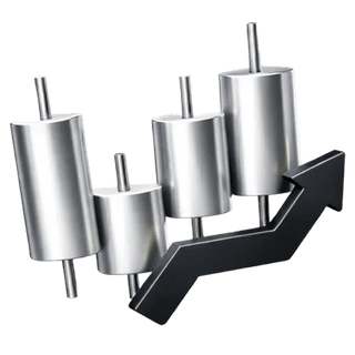3D-Icon eines Candlestick-Trading-Charts auf der Frei Bürgungsnis-Über-uns-Seite