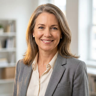 Sarah Coleman, aufgeführt als Chief Financial Officer bei Frei Bürgungsnis, im Profilbild